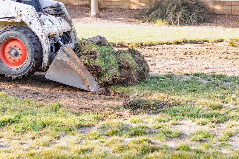 Removing Sod with Machinery